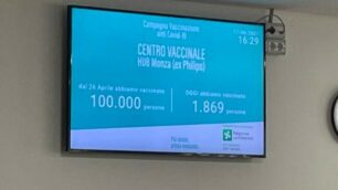 Monza campagna vaccinale hub ex Philips 100mila vaccini