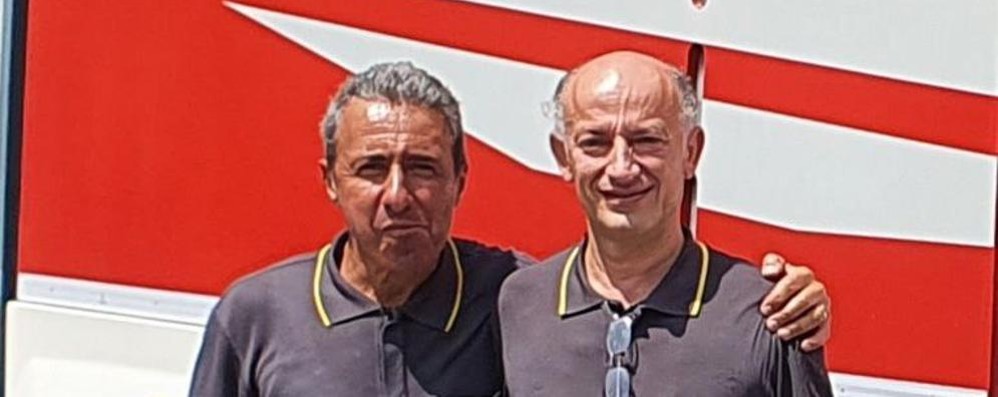 Marco Arnese, a sinistra, con il Comandante provinciale Claudio Giacalone