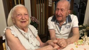 Monza: Nando 106 anni con la moglie Nuccia di 101