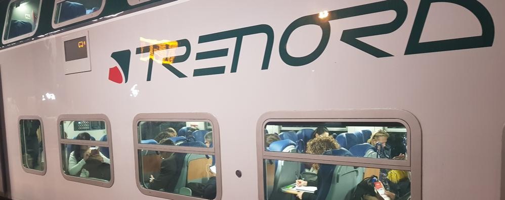 Un convoglio di Trenord