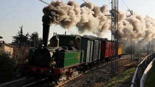Il treno a vapore - foto d’archivio