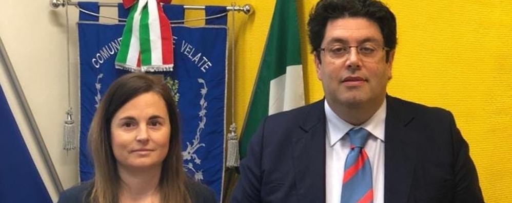 Il sindaco Lisa Mandelli ed il vicesindaco Pasquale De Sena