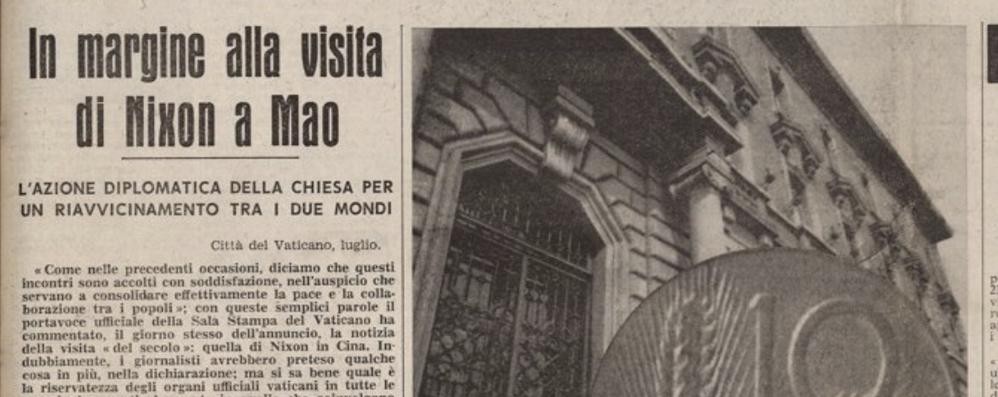 Dalla prima pagina del Cittadino del 22 luglio 1971.