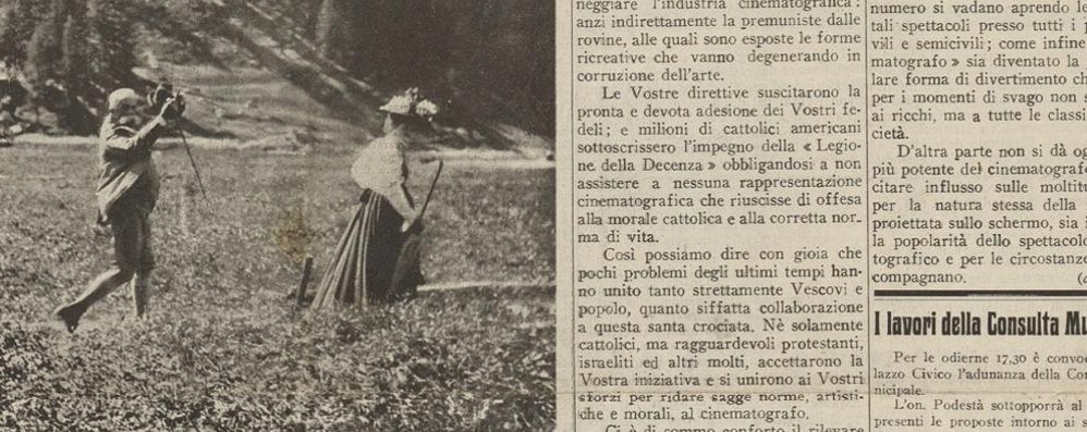 Dalla prima pagina del Cittadino del 23 luglio 1936