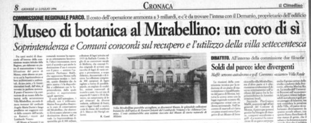 Dalla pagina di Cronaca del Cittadino dell'11 luglio 1996.