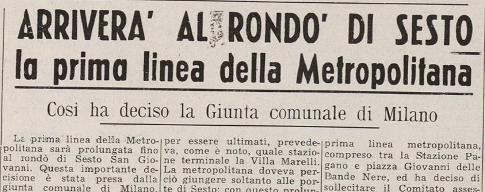 Dalla prima pagina del Cittadino del 13 luglio 1961