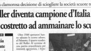 Dalla prima pagina del Cittadino del 4 luglio 1996.