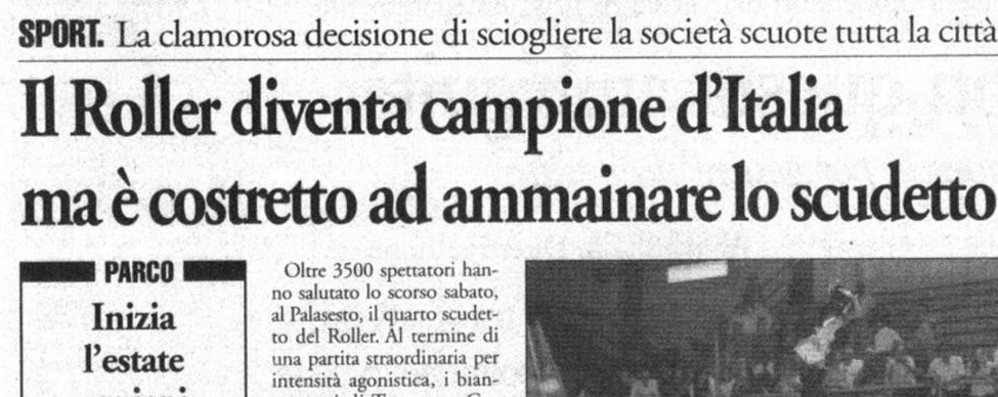 Dalla prima pagina del Cittadino del 4 luglio 1996.