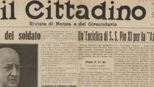 Dalla Prima pagina del Cittadino del 9 luglio 1931