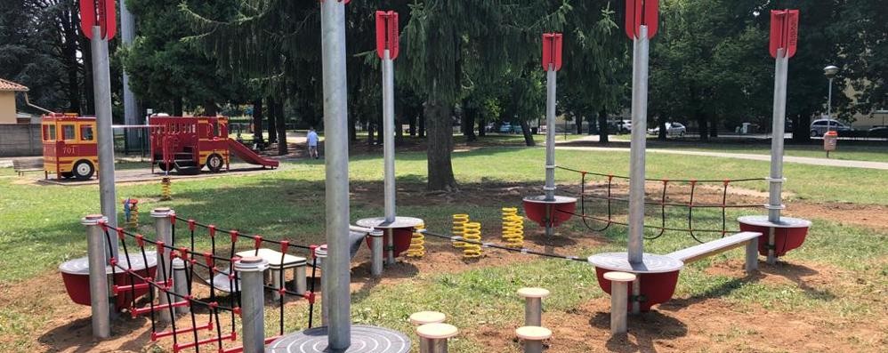 Il percorso equilibrio al parco Carlo Maria Martini