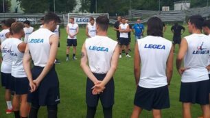 La squadra del Renate durante i primi giorni di raduno