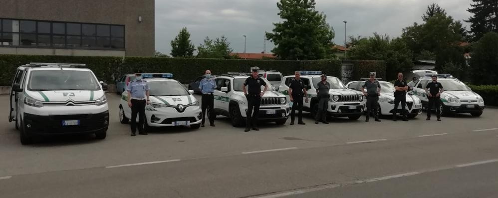 Gli agenti impegnati nel controllo