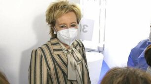 Brianza Letizia Moratti in visita ai centri vaccinali di Carate e Meda