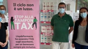 La campagna sulla tampontax a Desio