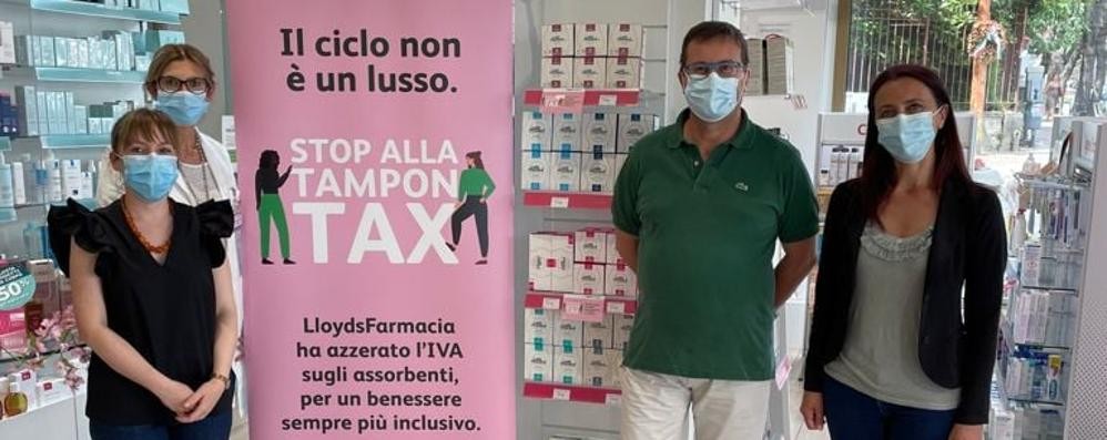 La campagna sulla tampontax a Desio