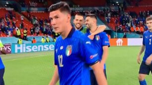 Matteo Pessina, monzese, alla fine della partita con l’Austria