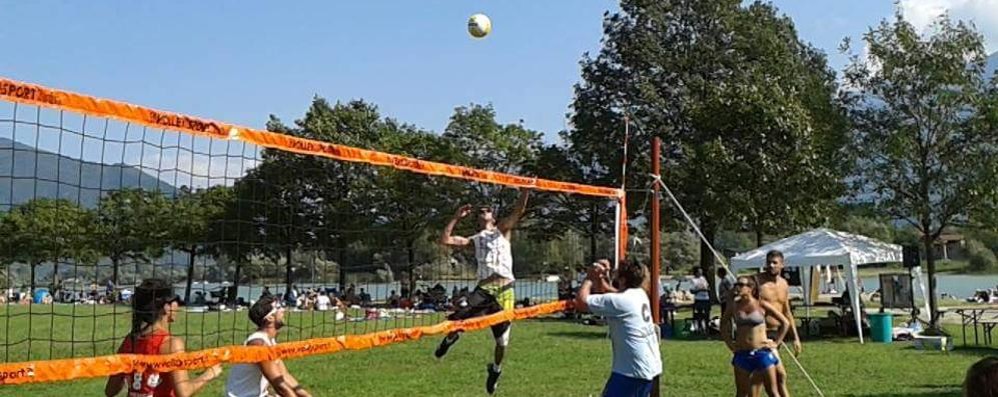 Una partita di green volley