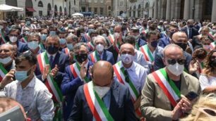 La manifestazione dei sindaci a Roma