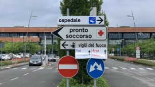 L’ingresso dell’ospedale di Vimercate