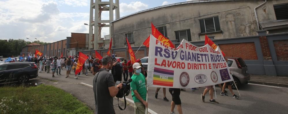 L’ultimo cortei dei lavoratori Gianetti