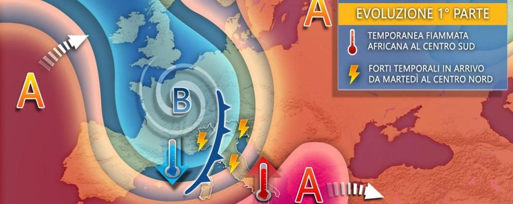 Meteo perturbazione 13 luglio