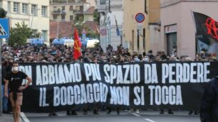 Il corteo per il Foa Boccaccio in via Mentana