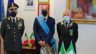 Visita del presidente della Provincia Luca Santambrogio al Comando della Guardia di Finanza