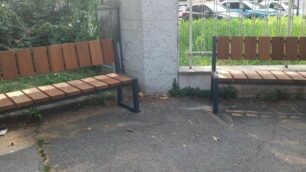Viale Cesare Battisti panchine