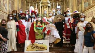 Festa organizzata dalla comunita peruviana per celebrare i duecento anni di indipendenza del Peru
