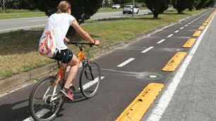 Una pista ciclabile