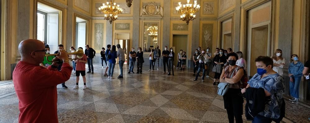 I giorni della riapertura di Villa reale