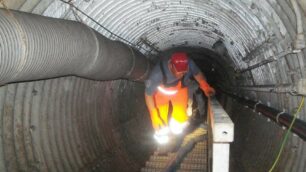 SEVESO VASCHE SEVESO VEDUTA VASCHE DIOSSINA E TUNNEL X ISPEZIONE ED ENTRATA VASCA PICCOLA IN TERRITORIO DI MEDA