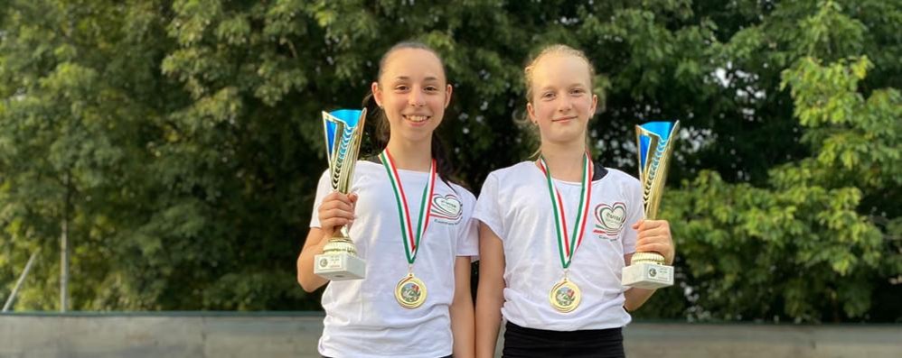 web pattinaggio skating sovico le atlete astrid Frigerio e Federica barni campionesse italiane