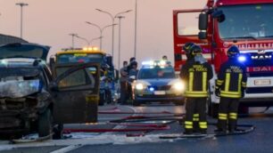 Statale 36 incidente Valassina Lissone nord auto gpl in fiamme