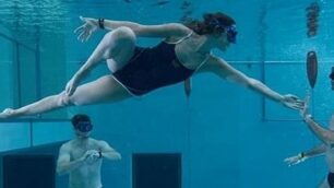 Olimpiadi di Tokyo 2020 Arianna Errigo allenamento in apnea - foto Y-40 Thedeepjoy