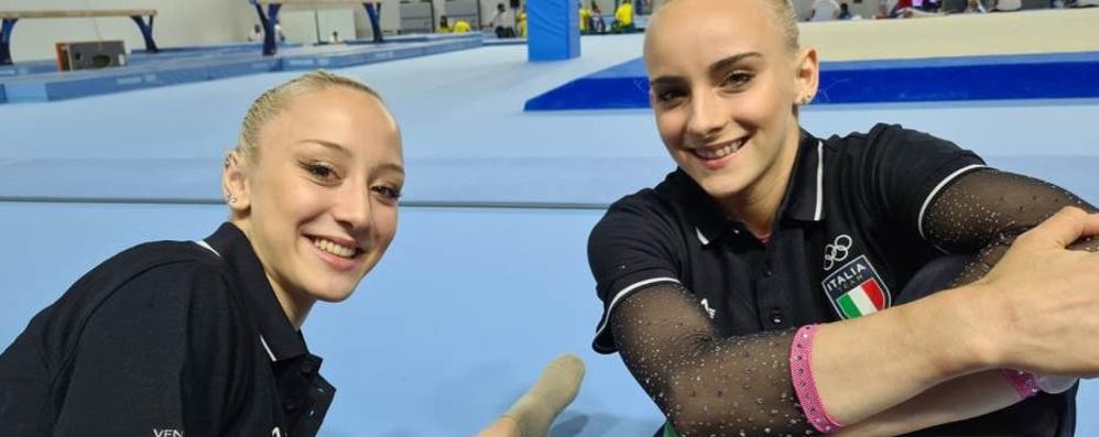 Ginnastica Martina Maggio, a sinistra, Olimpiadi Tokyo 2020 con Alice D’Amato - foto Federginnastica