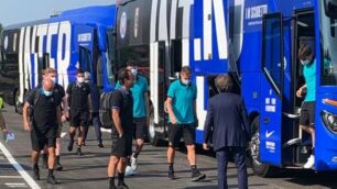 L’arrivo dell’Inter a Monza