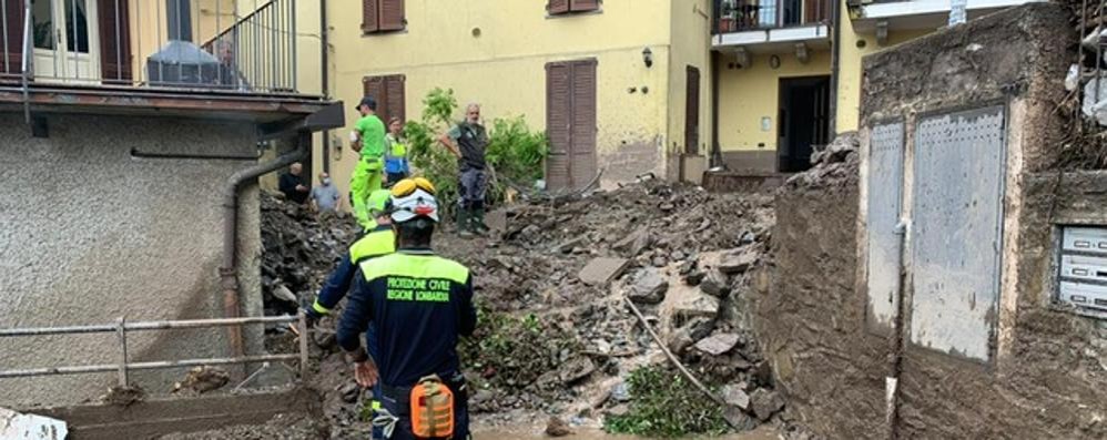 Agrate Protezione Civile intervento nel Comasco