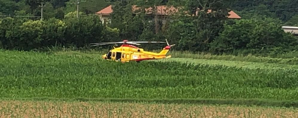 Sul posto è intervenuto l’elisoccorso