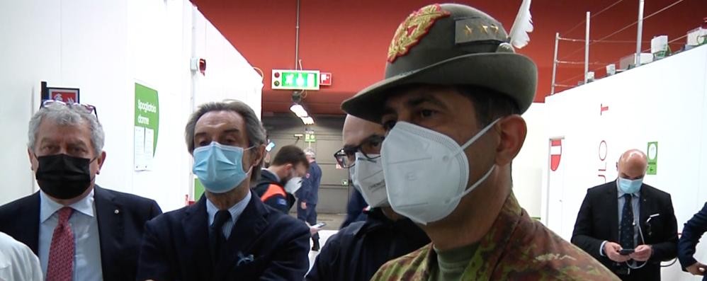 Vaccini generale Francesco Figliuolo e Attilio Fontana