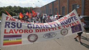 Corteo dei lavoratori Gianetti