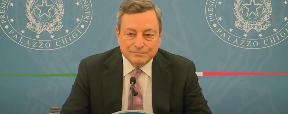 Presidente del consiglio Mario Draghi