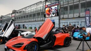 La zona retrostante i box dell’autodromo di Monza