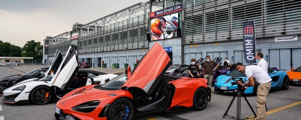 La zona retrostante i box dell’autodromo di Monza