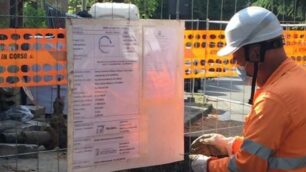 Un cantiere BrianzAcque