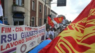 Corteo lavoratori Gianetti