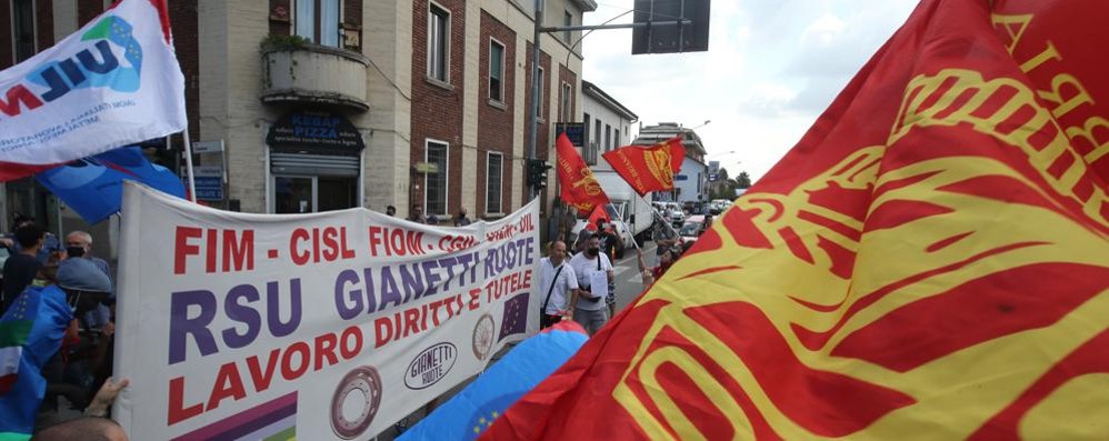 Corteo lavoratori Gianetti