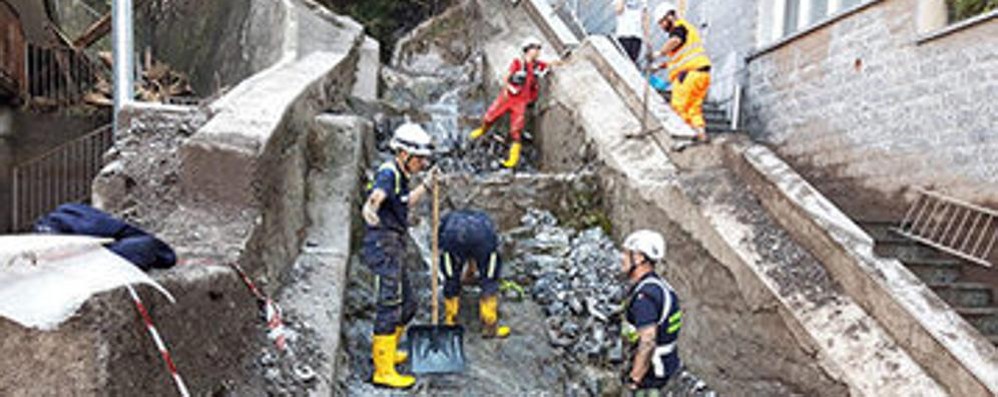 La Protezione civile a Blevio