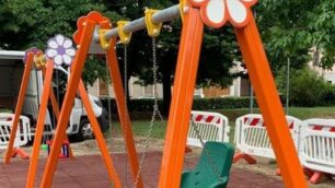 Nuovi giochi nelle aree attrezzate di Lissone
