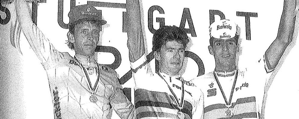 Gianni Bugno vincitore a Stoccarda